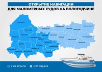 Навигацию для маломерных судов открывают на реках Вологодской области