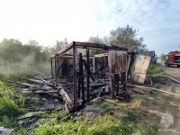 Пожар произошел в одном из домов Белозерска