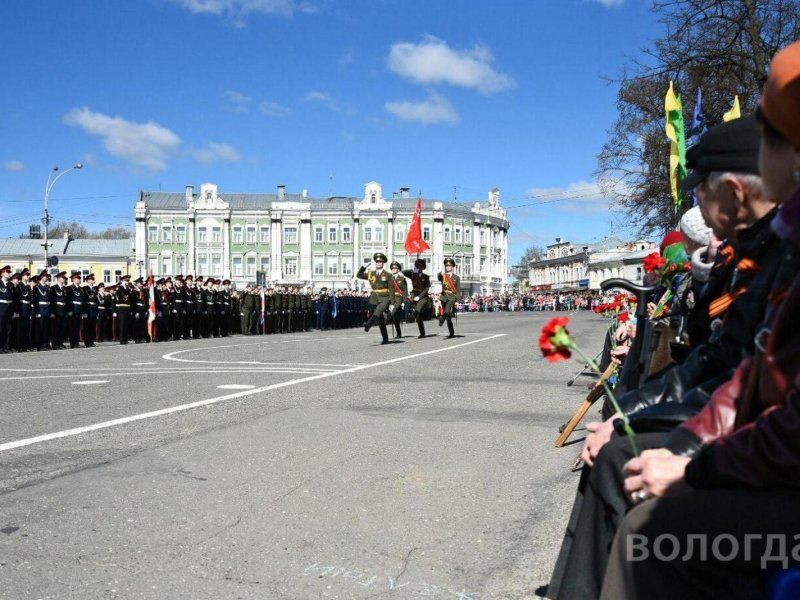 За парадом Победы в Вологде можно будет наблюдать в прямом эфире