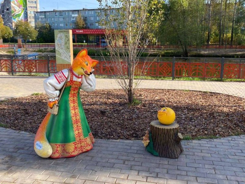 Мультипликационные фигуры появились в парке «Евковка» в Вологде