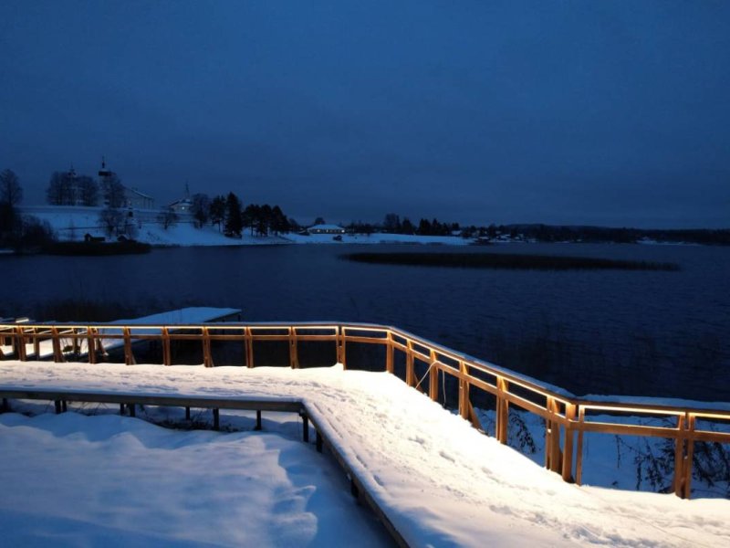Первый этап реконструкции парка «Берег Дионисия» в Кирилловском округе завершен