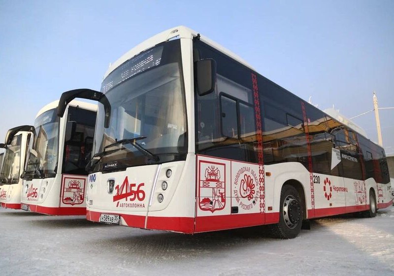 Череповец пополнил свой автобусный парк пятнадцатью новыми машинами